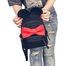 2016 Nouvelle Arrivée Femmes Sac À Dos Plus Grande Taille Souris Sac À Dos Sac de Gelée De mode Sacs D’école de Bande Dessinée Arc Adolescent Fille Sac XA1234B