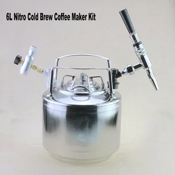 

Homebrew 6L Beer Keg Kit Cornelius Keg with Nitro Cold Brew Coffee Tap and gas charger kit