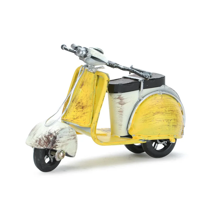 Shabby Chic Mini Motorcycle Figurines Miniatures Zakka Vintage Home