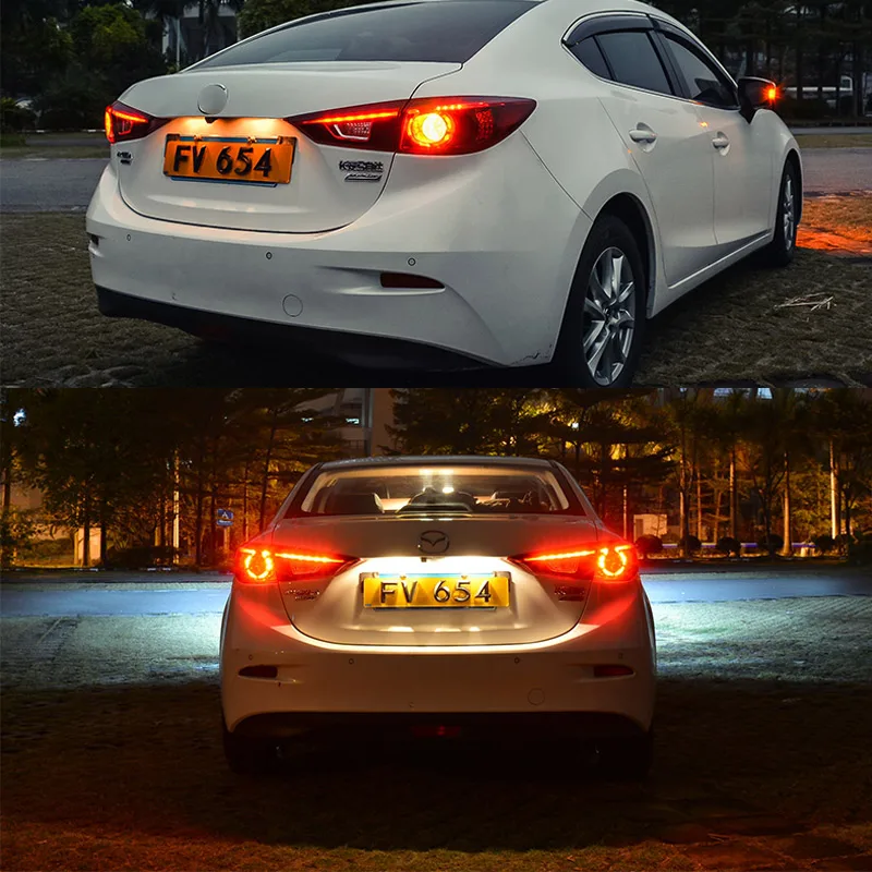 Светодиодный задний фонарь светильник для Mazda 3/Axela- левой и правой стороны СВЕТОДИОДНЫЙ Фонарь Лампа фонарь заднего хода сигнала поворота светильник