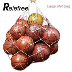 Relefree Футбол Чистая 10 шариков нести netbag спортивные Портативный оборудования Футбол Бейсбол шары большие Волейбол