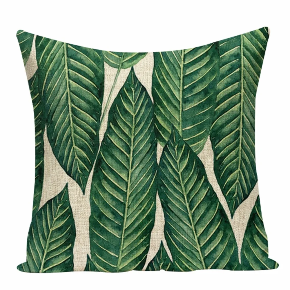 Наволочка Monstera 45*45 см подушки в виде растений Листьев искусственных цветов