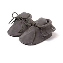 Baby Boy Girl Baby Moccasins Soft Shoes Fringe Soft Soled Non-slip Footwear Crib Shoes Newborn First Walkers Shoes