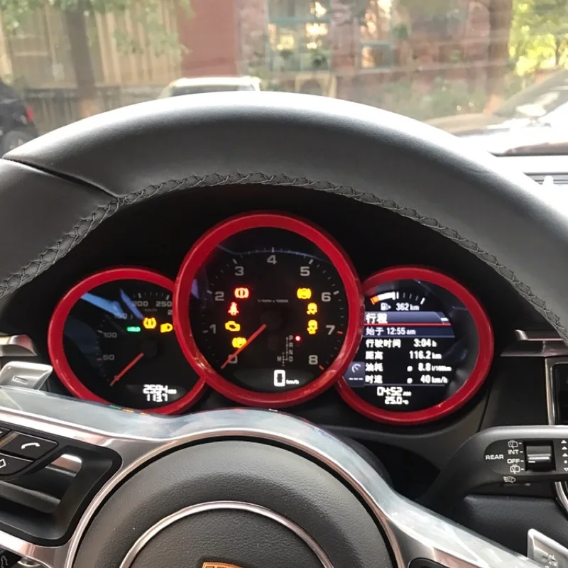 3 шт. наклейки на крышку капота автомобиля из АБС пластика для Porsche Macan 2014 2015 2016 2017