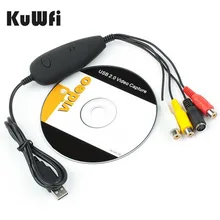 USB Аудио Видео Захват захвата аналоговый преобразователь видео из VHS видео рекордер видеокамера DVD Can Win10 Win8