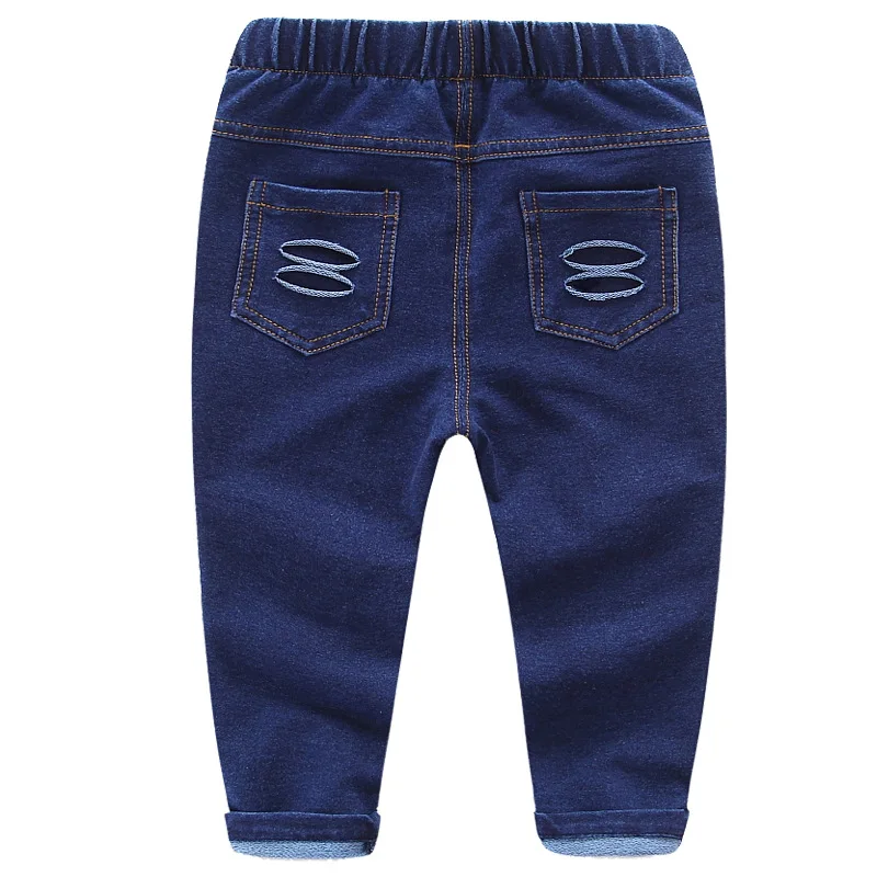 Новая Осенняя детская одежда, джинсы, версия брюк для малышей, джинсы для маленьких мальчиков и девочек, модный дизайн, милый детский мягкий хлопковый персонаж