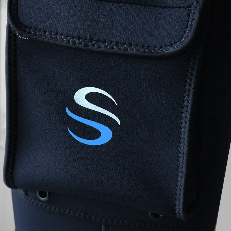 SLINX 3mm Neoprene Wetsuit Tech Shorts Snorkeling Scuba Diving Equipment Surfing Trunks Submersible Pocket Pants Black