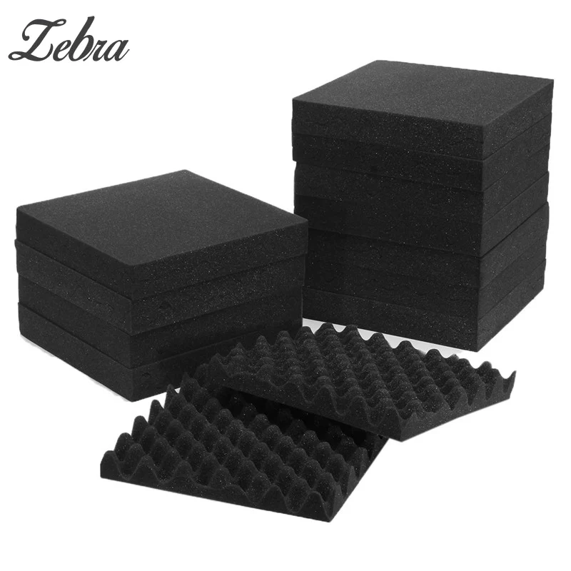 Новинка, 24 шт, 300x300x40 мм, звукоизоляция, пена, акустическая пена, звукоизоляция, звукоизоляция, студия, комната, поглощение, клиновые плитки, квадратная губка, пена