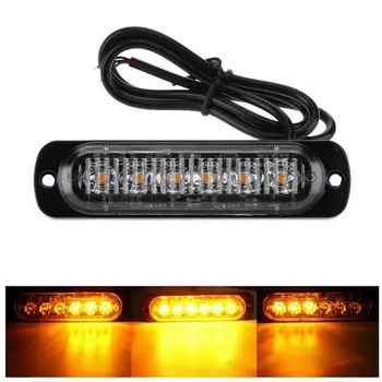 

12-24V 18W Mini 6LED Light Work Bar Lamp Driving Fog Off Road SUV Auto Car Boat Truck Ultra Thin Flash Lamp Warning Lamp Hot