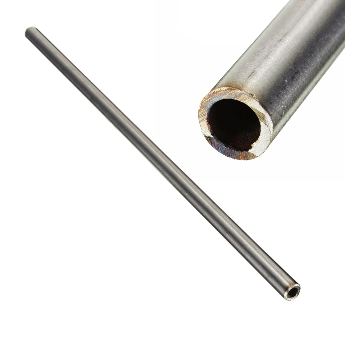 1pc Silver 304 Stainless Steel Capillary Tube 12mm OD 10mm ID 250mm Length Mayitr
