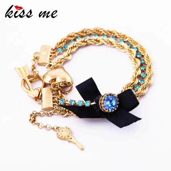 Модные аксессуары Персиковое сердце bowWomen браслет Оптовая Продажа с фабрики|bracelet