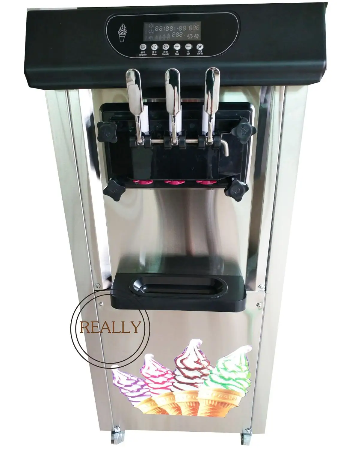 20L/25L Italy soft serve ice cream maker 3 flavor yogurt
