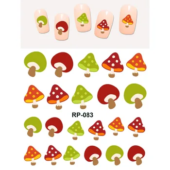 

NAIL ART BEAUTY WATER DECAL SLIDER NAIL STICKER CARTOON CUTE MUSHROOM AUTUMN LEAF BIRDS FLOWER FRUIT OWL FOX RP079-084