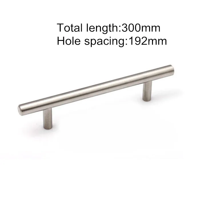 

Solid Stainless Steel Cabinet Handle Durable Cupboard Pull Kitchen Handles Bars Furniture Pulls 192mm Hole Spacing
