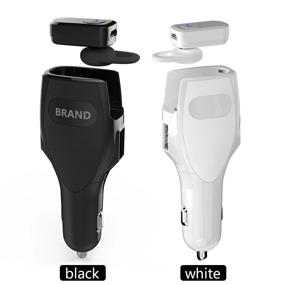 

Vehemo 2 in 1 Car Charger Charger Car for Headset Durable Bluetooth Headfree Headphone for Charging