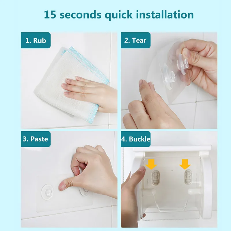 Kaufen Sauger Langlebige Wand Bad Toilettenpapier Tissue Papierhalter Papierhalter Zigarettenpapier Halter Box 4 Farben
