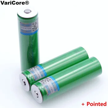 

4pcs VariCore VTC6 3.7V 3000 mAh 18650 Li-ion Rechargeable Battery 30A Discharge for Sony US18650VTC6 batteries + Pointed