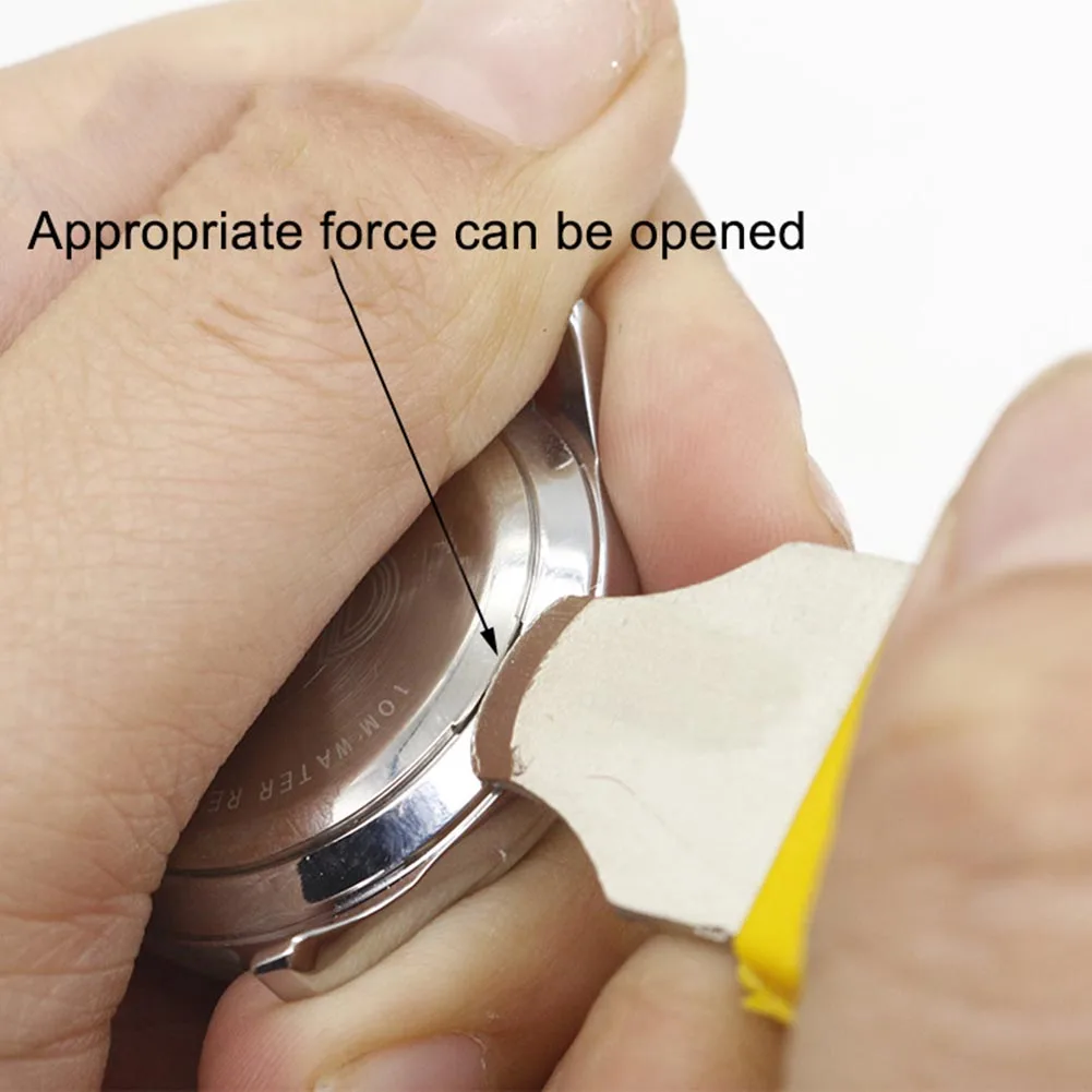 

Hot 1/2 Pcs Watch Case Opener Stainless Steel Plastic Back Cover Remover Wathes Repair Tool MDD88