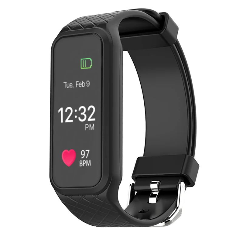 L38I Bluetooth Smart Band Dynamic Heart Rate Monitor Full color TFT LCD Screen Smartband for IOS