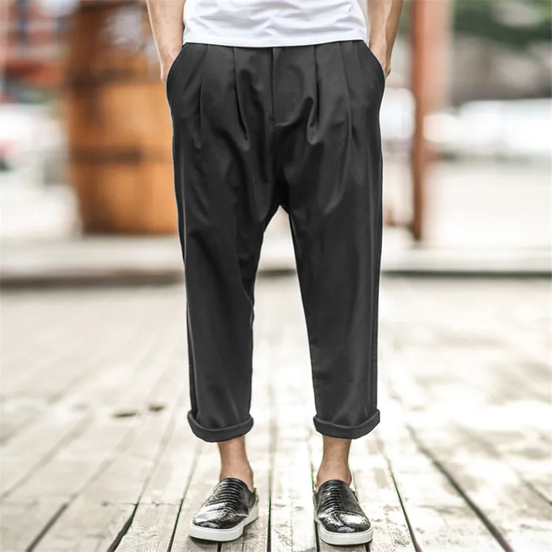 Fashion Men Casual Pants Brand Male 