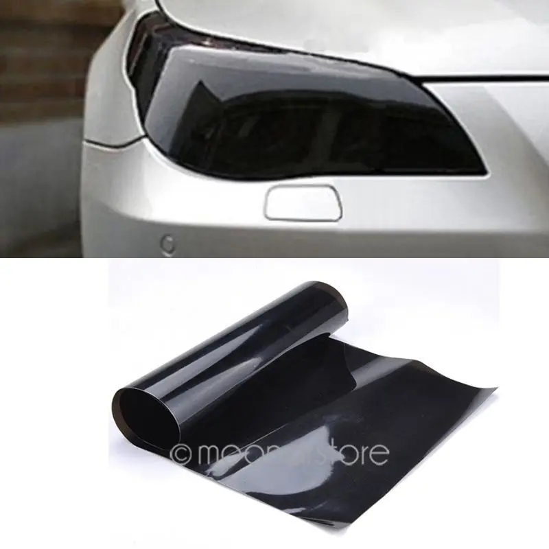 Vinyl Film Sheet Sticker Auto Car Smoke Fog Light Headlight Taillight Tint