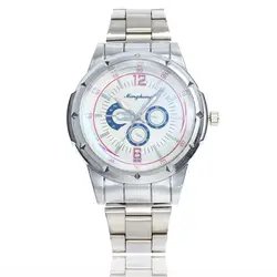 Для мужчин s часы марки роскошные часы моды Нержавеющая сталь часы для Для Мужчин Кварцевые аналоговые наручные часы Повседневное часы