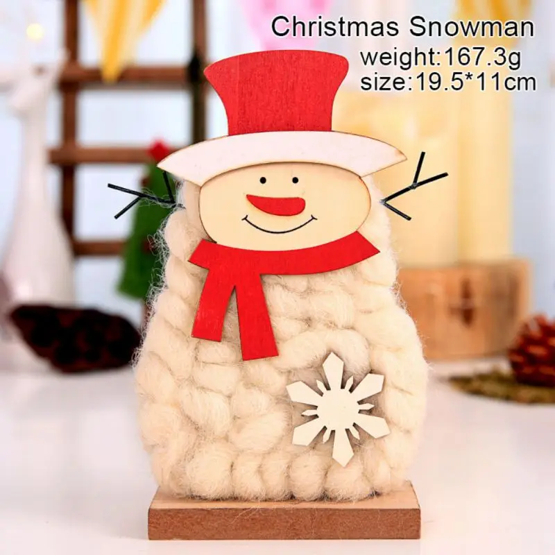 Рождественские подвесные украшения в виде снеговика, Рождественская кукла из фетра, новогодний подарок для детей, елочные подвесные украшения для дома - Цвет: A2