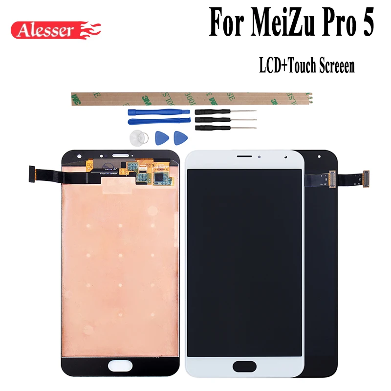 

Alesser For MeiZu Pro 5 LCD Display and Touch Screen Repair Parts 5.7''Replacement Phone Accessories+Tools For MeiZu Pro 5