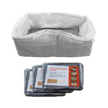 

10PCS/Set Elastic Cats Mat Pad Bed Feces Filter Cats Sifting Tray Liners Kitten Hygienic Reusable Litter Box Cleaning Supplies