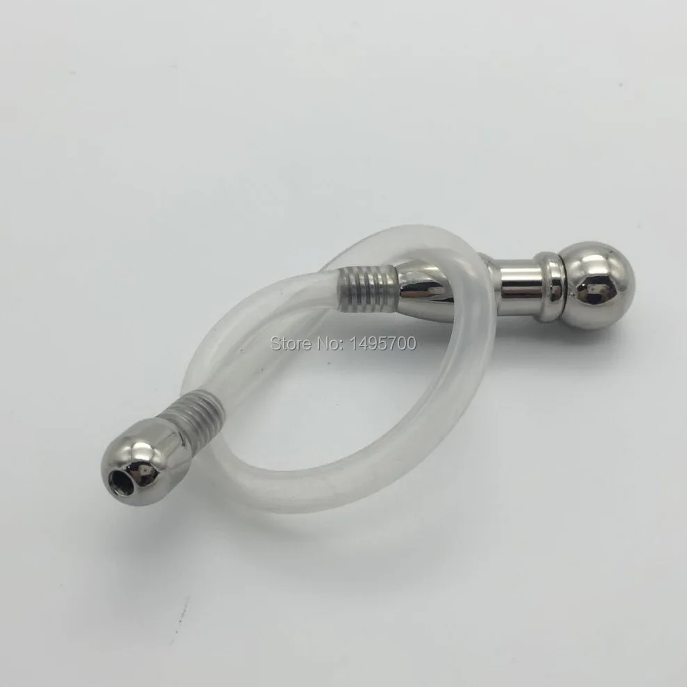 BDSM Stainless Steel Horse Eye with Urethral Dilator Plug Lock Chastity Belt CB3000cb6000S Anal Plug Cather and Sound