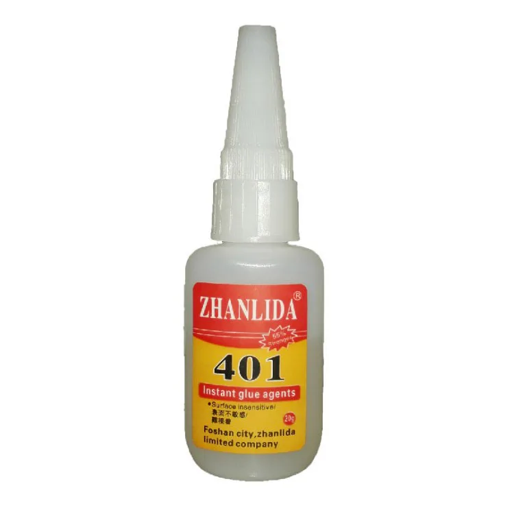 

ZHANLIDA 401 instant high strength low whitening fluid glue plastic metal glue 20g