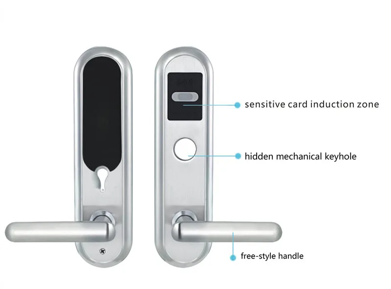 Электронный RFID дверной замок с ключом электрический замок для дома отель квартира офис защелка с Deadbolt lk520BS