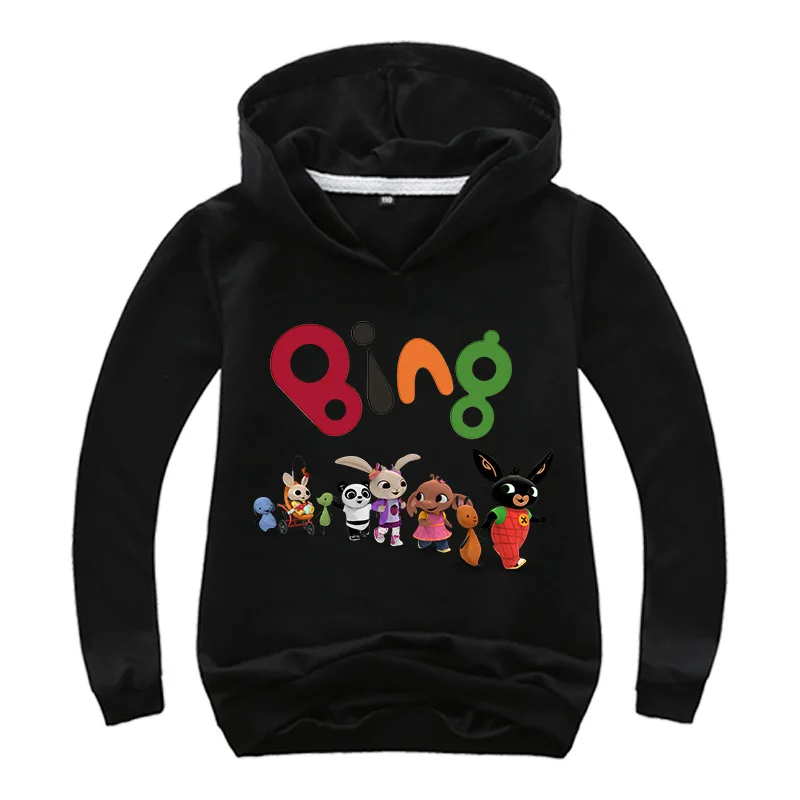 

Spring Boys Long Sleeved T-Shirts Kids Teen Clothes Cartoon Bing Bunny Print Cotton Girls Costume Children Sweatshirts Tops Tees