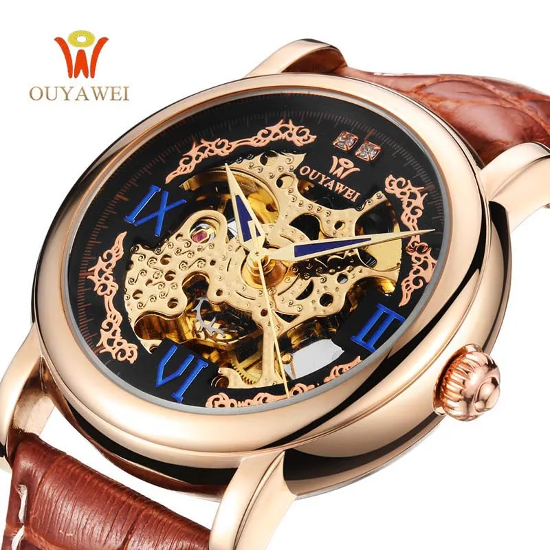Automatical font b Mechanical b font Watches font b Men b font Luxury Brand Wrist Watch