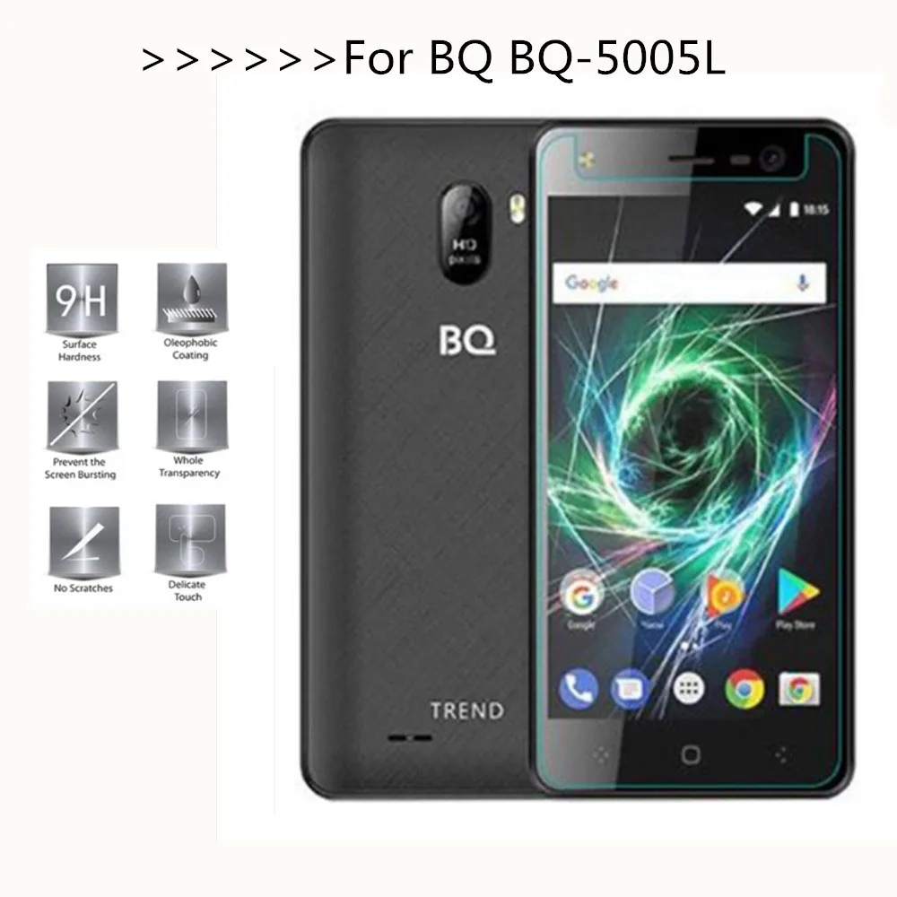 

Tempered Glass for BQ BQ-5005L Intense 5005L 9H Explosion-proof Protective Film Screen Protector cover phone For BQ 5005L