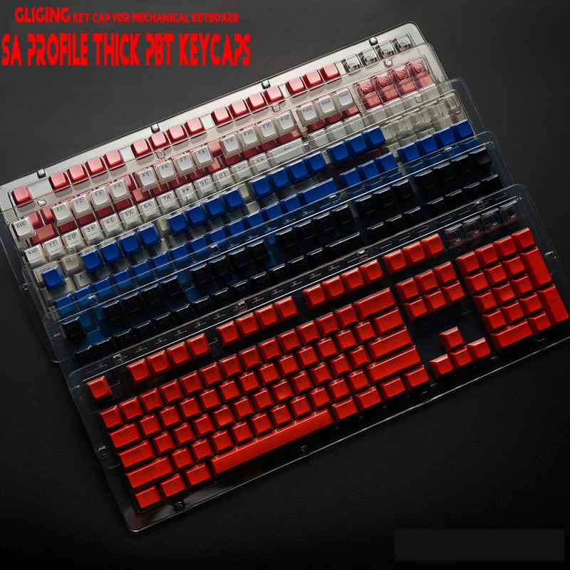 104 ключ SA профиль высоты толстый PBT профиль ключ крышка s с подсветкой для Cherry mx Переключатель механическая клавиатура крест вал ключ крышка