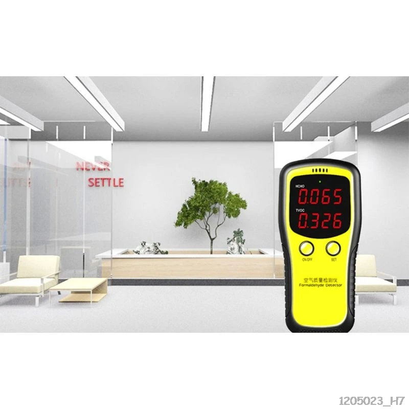 Portable LCD Digital Dioxide Meter CO2 Monitor Indoor Air Quality Formaldehyde Detector