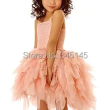 Дневные платья на День Благодарения для девочек, ТРАПЕЦИЕВИДНОЕ ПЛАТЬЕ на бретельках до колена из органзы, украшенное бисером, платье с цветочным узором для девочек, для торжественных свадеб