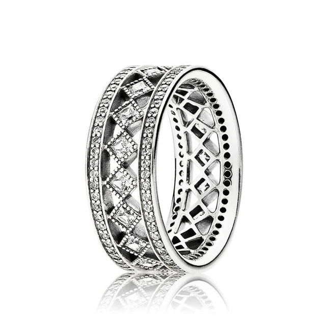 

Kristie 100% 925 Sterling Silver 191017CZ VINTAGE FASCINATION RING Charm Elegant Women's Original Jewelry Gift Recommended