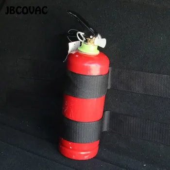 

Car Styling 4pcs/set Trunk Belts Storage Bag Magic Tape Fire Extinguisher Sticker Fit For Peugeot 307 206 308 407 For Mitsubishi