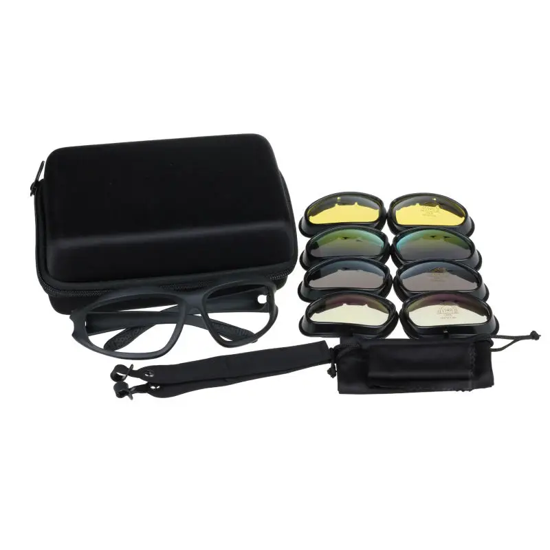 Online COMAXSUN Armee Brille Radfahren Brille Military Sonnenbrille 4 Objektiv Männer Desert War Spiel Taktische Gläser Sporting C5 STS102
