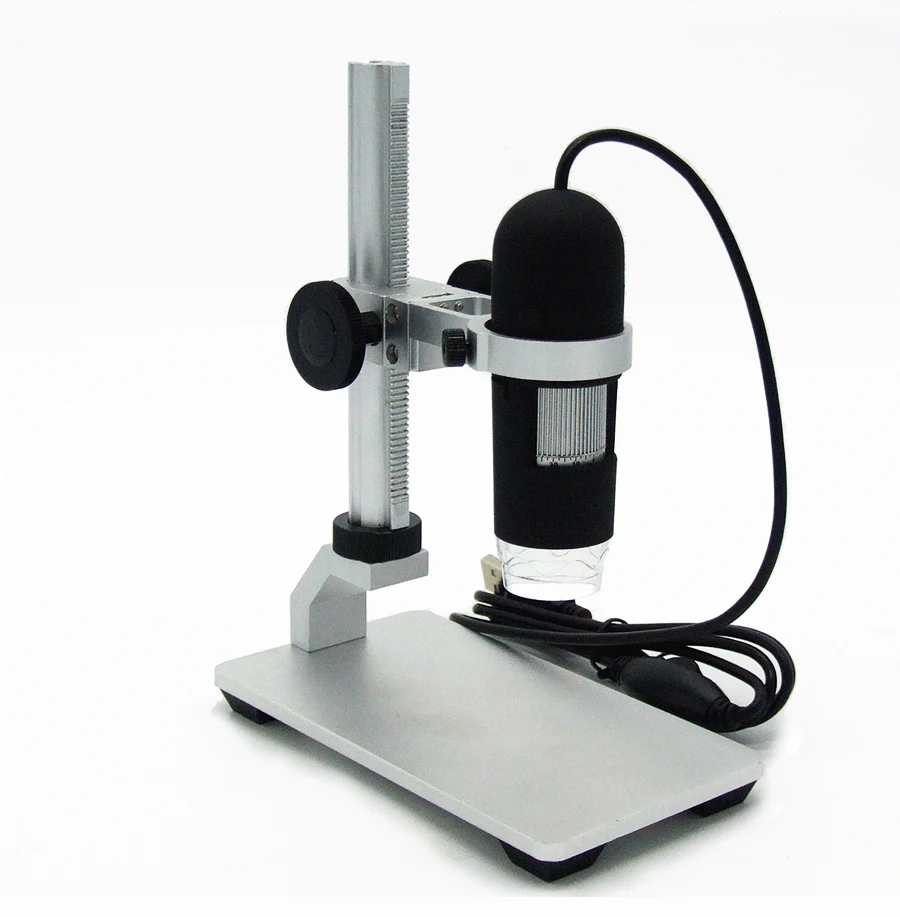 1000X цифровой USB микроскоп видео микроскоп USB эндоскоп камера Лупа 8 светодиодный свет алюминиевый сплав Стенд