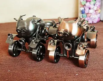

Retro Vintage Mini Iron Metal Motocycle Model Scooter Vehicle Toy for Children Kids Birthday Christmas Gift Home Decoration