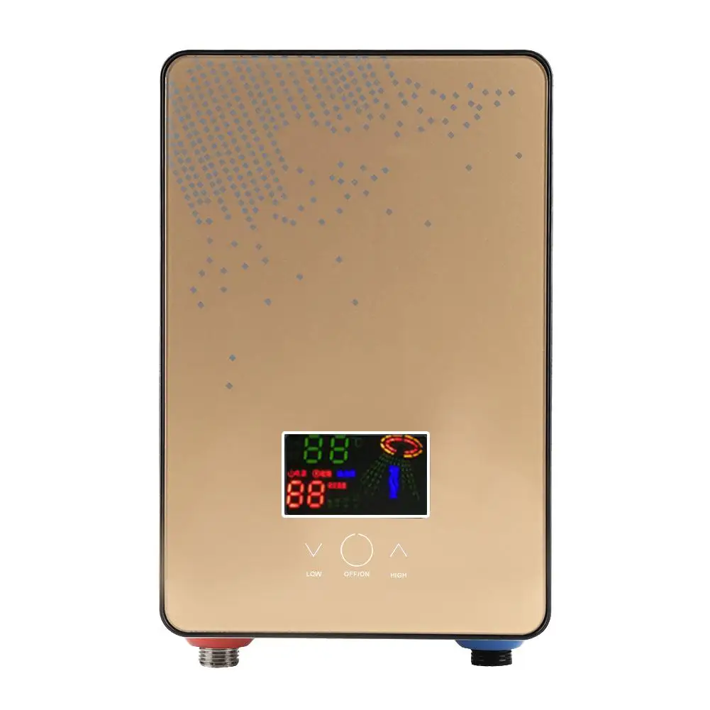 

220V 6500W Tankless Instant Electric Hot Water Heater Shower for Home Bathroom Kitchen sink faucet instant Heating water supply