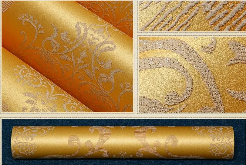 Waliicorners European bedroom wall paper shop for living room simple European Damascus wallpaper for walls 3 d 43