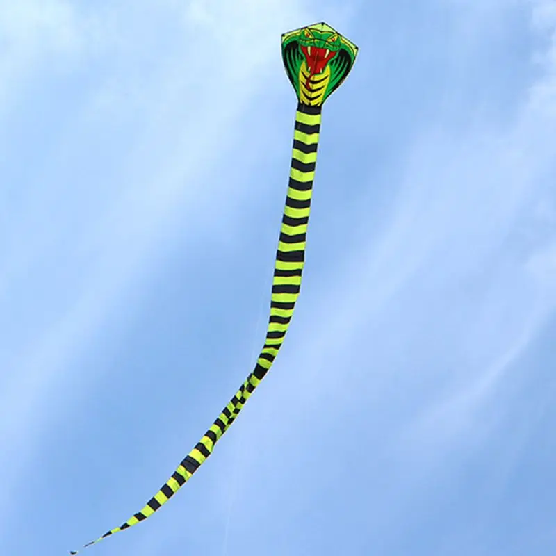 8 м/26,25 фута 15 м/49,21 фута Мультяшные змеиные змеи Mamba FRP Rod Летающий спортивный пляжный кайтсерф детский подарок семейный Спорт на открытом воздухе