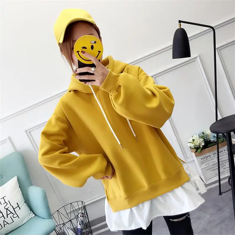 

Women's Sweatshirts Japanese Harajuku Ulzzang Casual Loose Hooded Sweatshirt Female Korean Kawaii Cute Clothing For Women