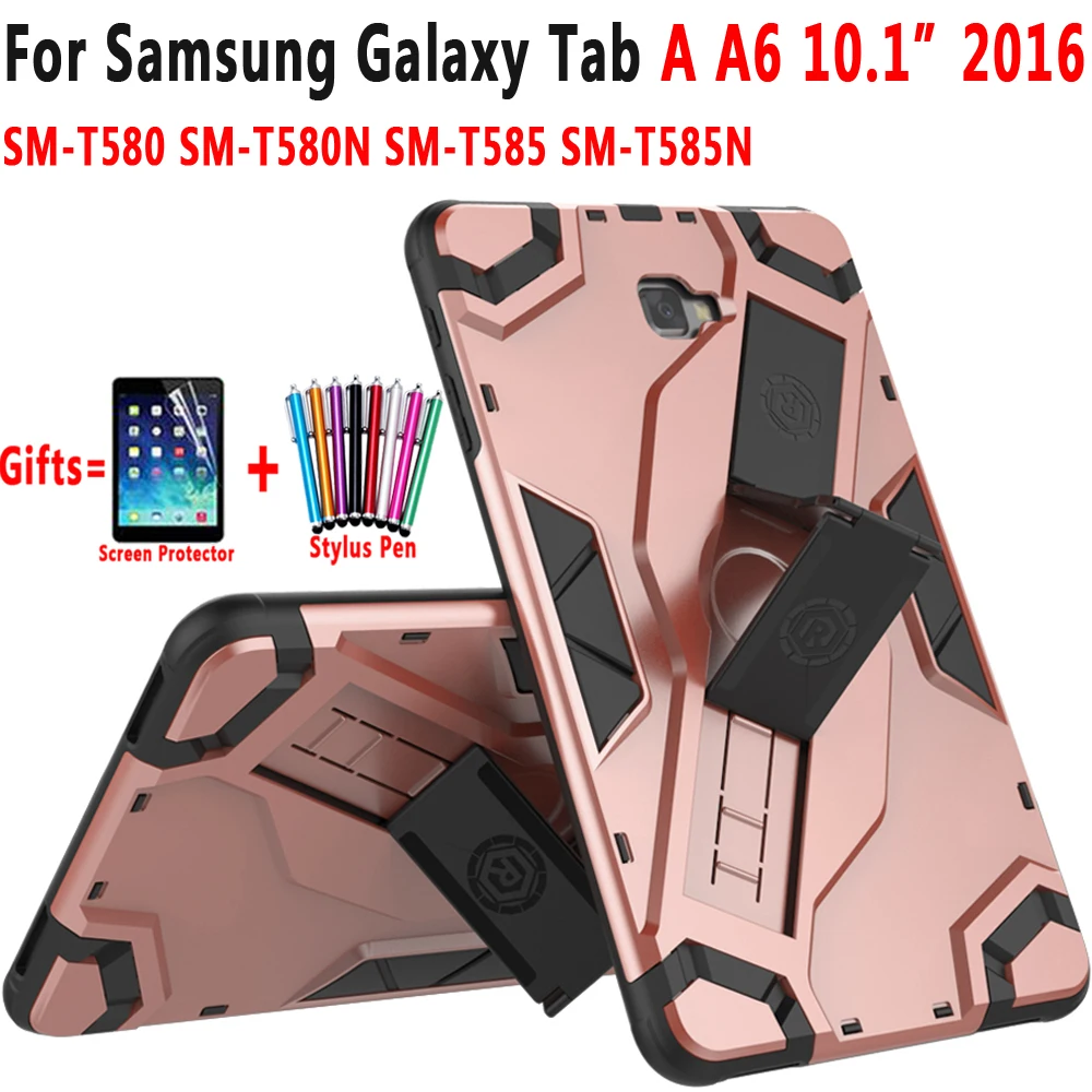 Armor Silicon Cover for Samsung Galaxy Tab A 10.1 2016 Case T580 T585 T580N T585N A6 SM-T580 SM-T585 Funda Coque | Компьютеры и офис