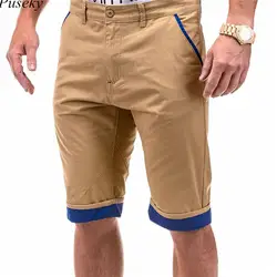 Летние шорты мужские повседневные хаки мужские шорты тонкие фитнес Большие размеры пляжные хлопковые шорты XXXL до колена шорты для мужчин