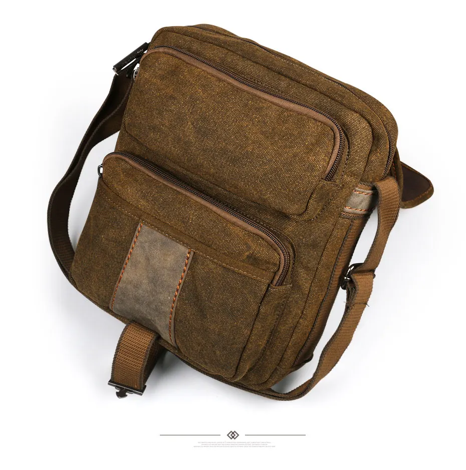 Холщовая Сумка, мужские сумки на плечо, износостойкая Ретро сумка-мессенджер, винтажная сумка, Повседневная модная сумка через плечо